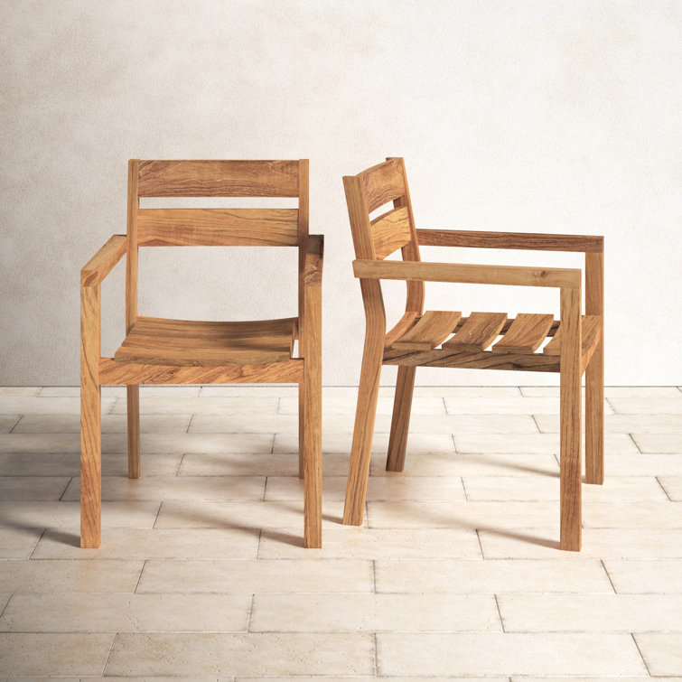 Academy Outdoor Dining Armchair in Solid Reclaimed Teak